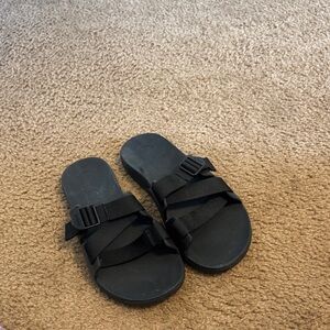 Chaco Black Slide Sandals